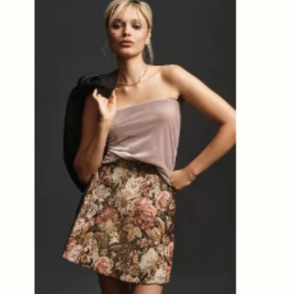 Brand New En Saison Carrie Jacquard Mini Skirt - Picture 1 of 7